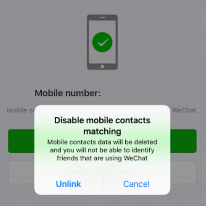 Creare un account WeChat